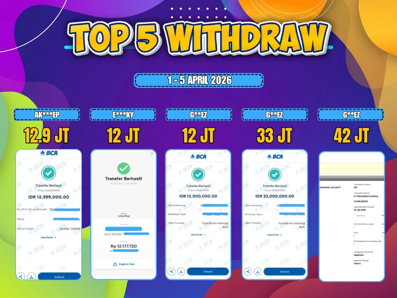 TOP 5 WD 1 - 5 APRIL 2026