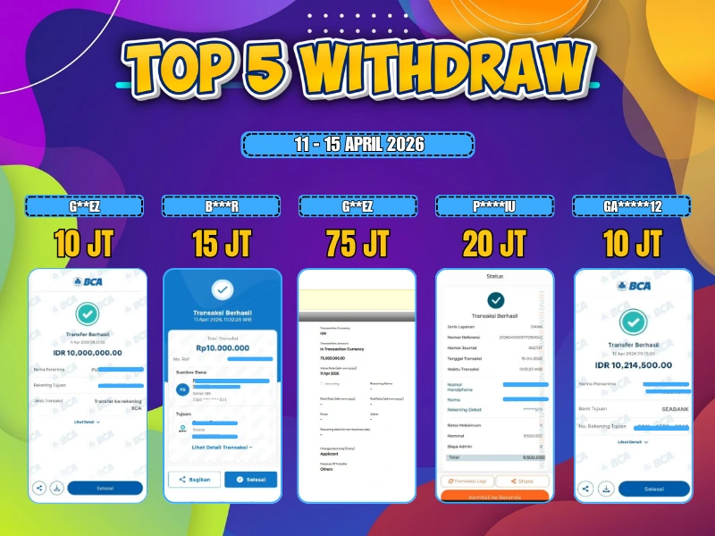 TOP 5 WD 11 - 15 april 2026
