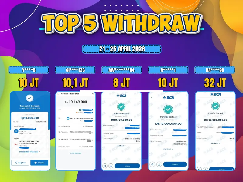 TOP 5 WD 21 April - 25 April 2026