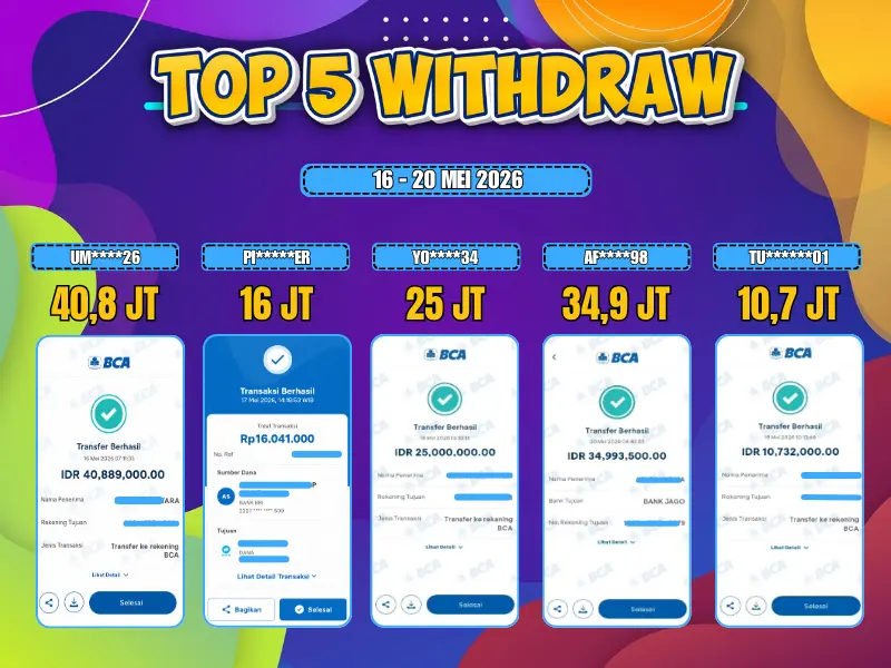 TOP 5 WD 16 MEI - 20 MEI 2026