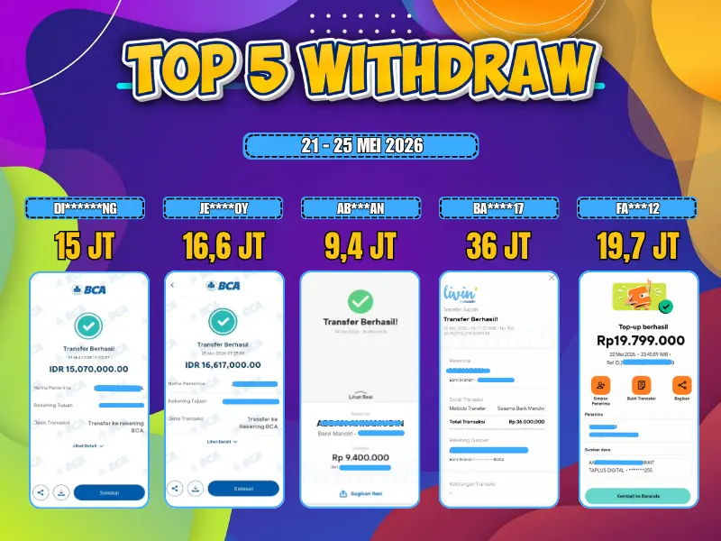 TOP 5 WD 21 MEI - 25 MEI 2026